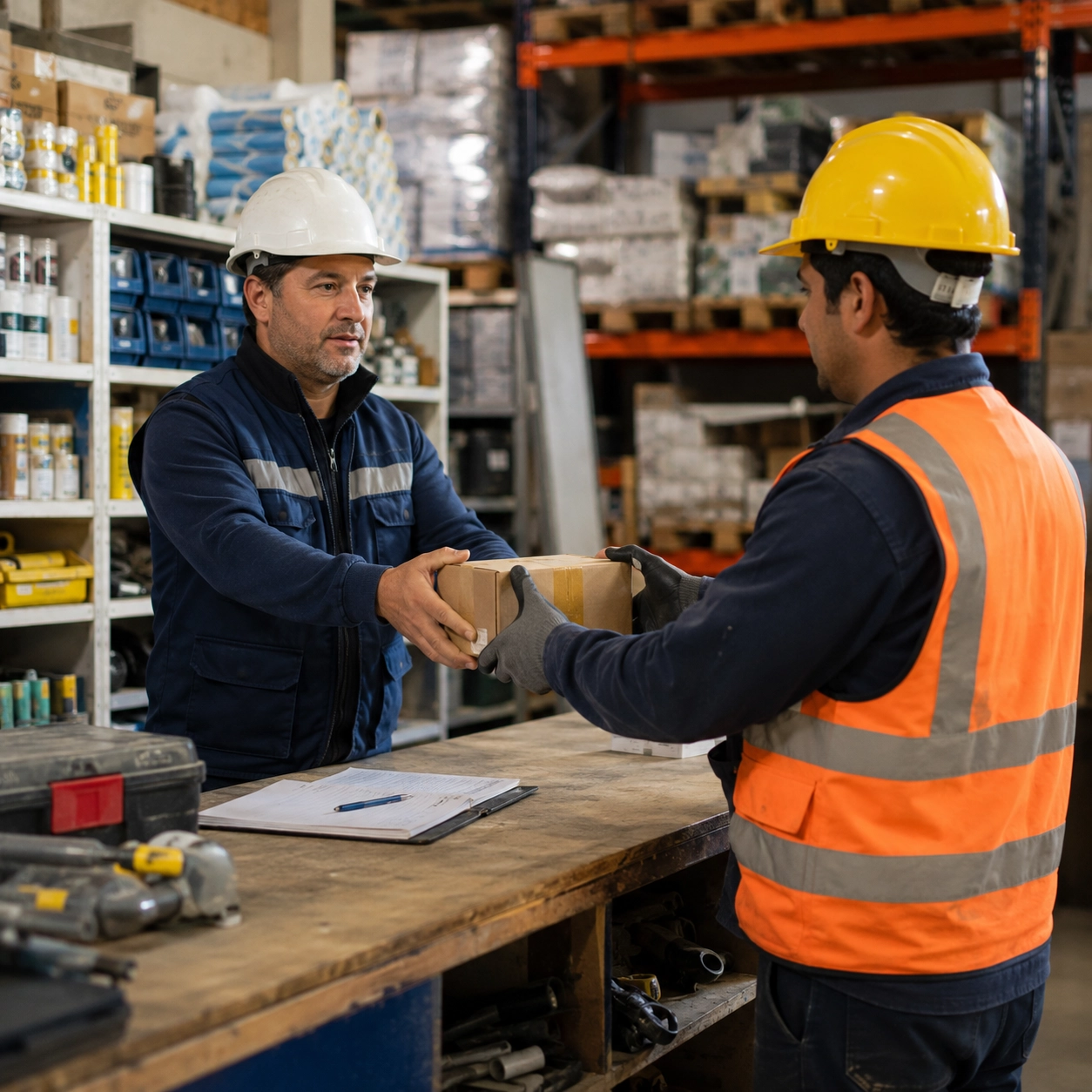 Control de materiales, EPP, herramientas y maquinarias en obra